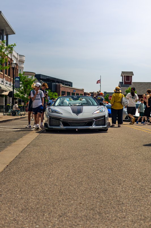 Exotic car at the Label Motorsports street car show in downtown Ada